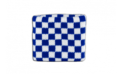 Fascia di sudore a quadri blu-bianchi - 7 x 8 cm