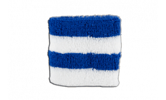 Fascia di sudore Banda azzura bianca - 7 x 8 cm