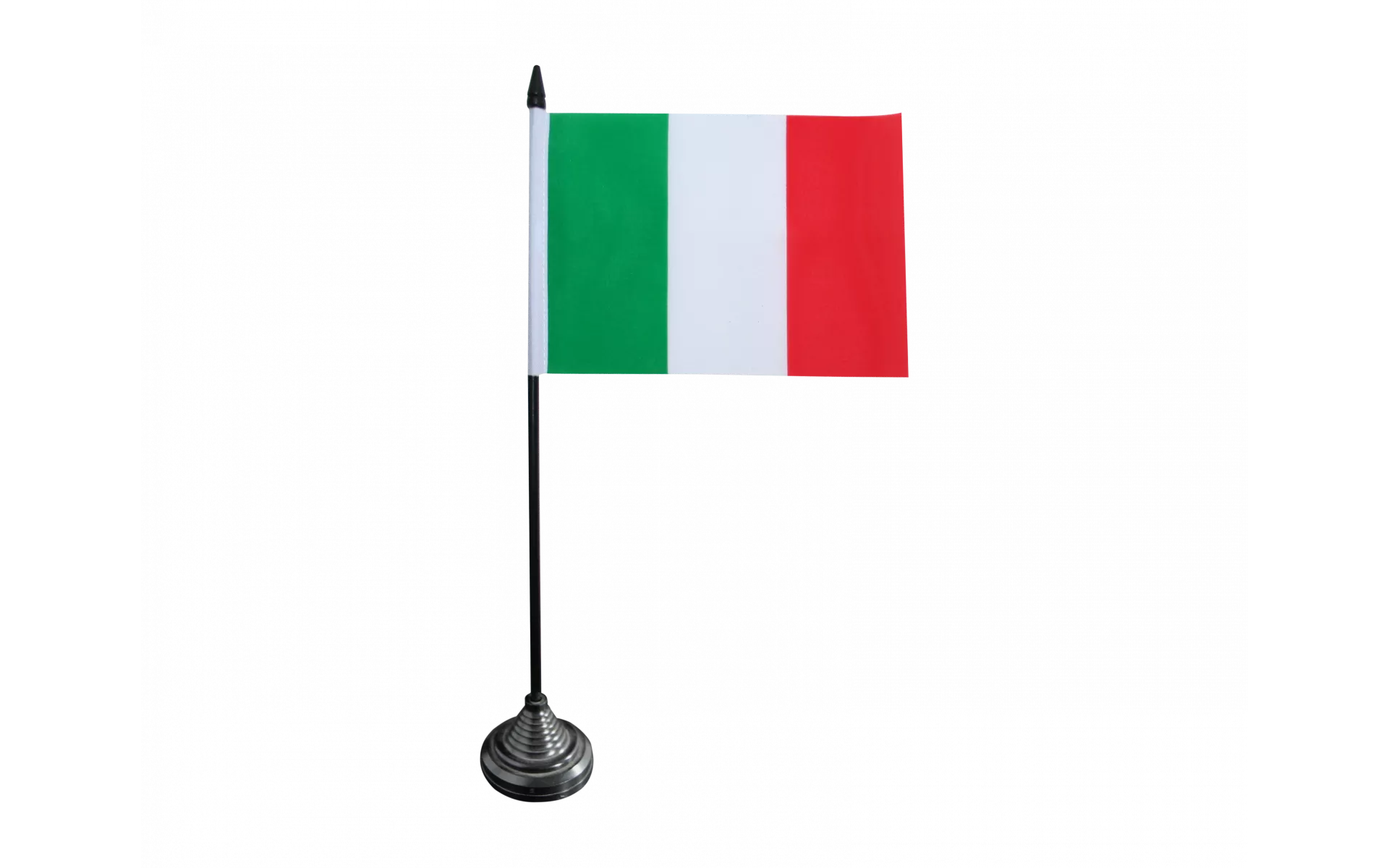 Bandiera Da Tavolo Friolzheim 10x15 Cm - Stampata In Poliestere Con Base E Asta In Plastica Nera - Altezza Totale 30 Cm