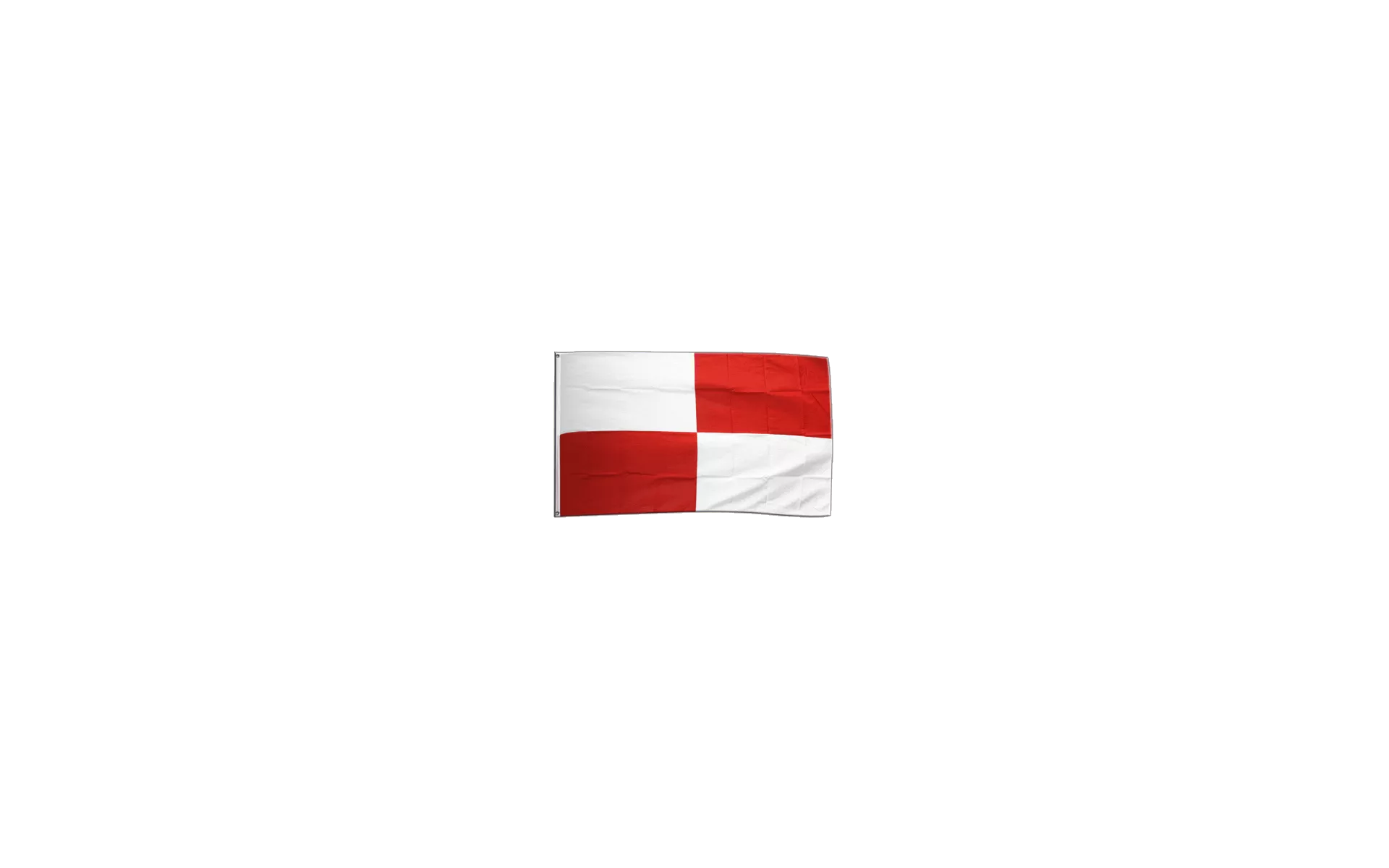 Bandiera A Bastone A Quadri Rosso-Bianco - Bandiera Decorativa 60x90 Cm Per Esterno